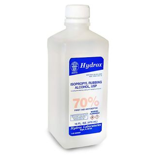 Hydrox 70% Isopropyl Rubbing Alcohol USP 16 oz