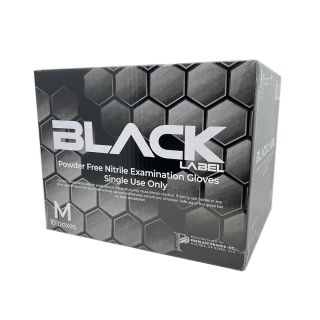 Black Label Nitrile Powder Free Exam Gloves