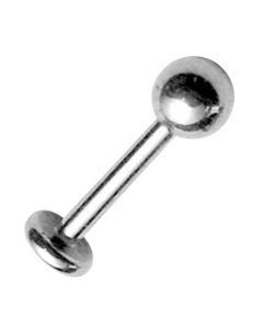 16G Stainless Steel Jeweled Labret - Internally Threaded Jewlery