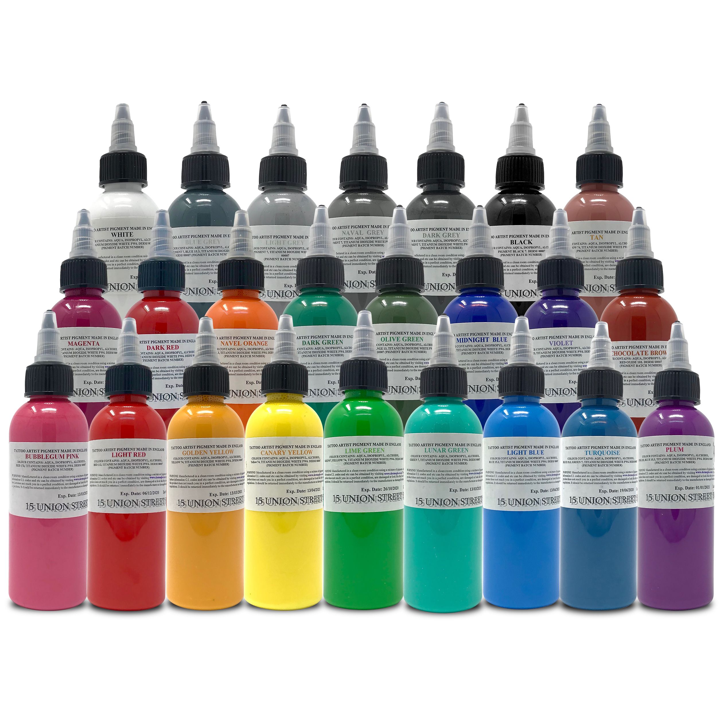 50ml (1.67oz) Individual Bottles - Dermaglo Ink