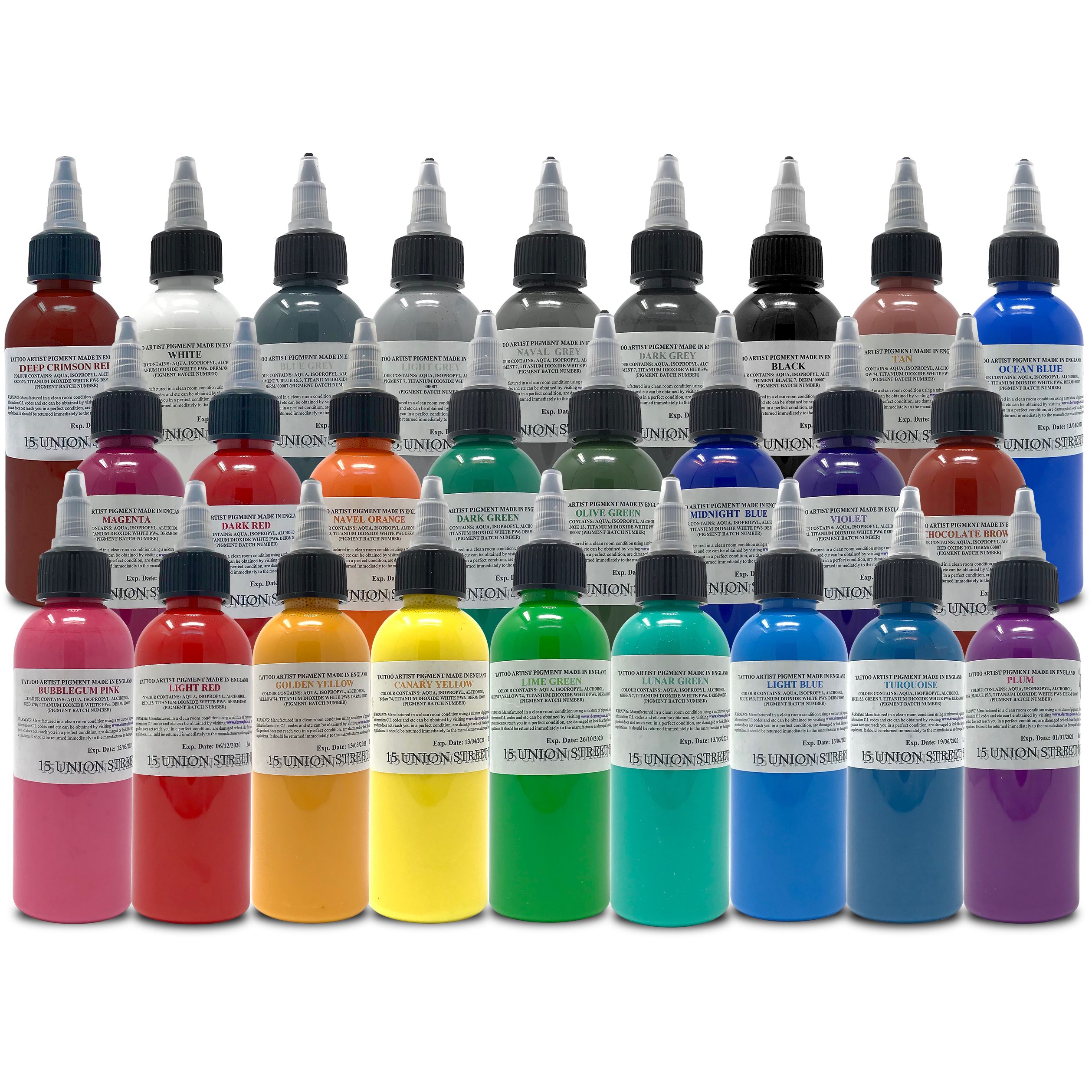 50ml (1.67oz) Individual Bottles - Dermaglo Ink