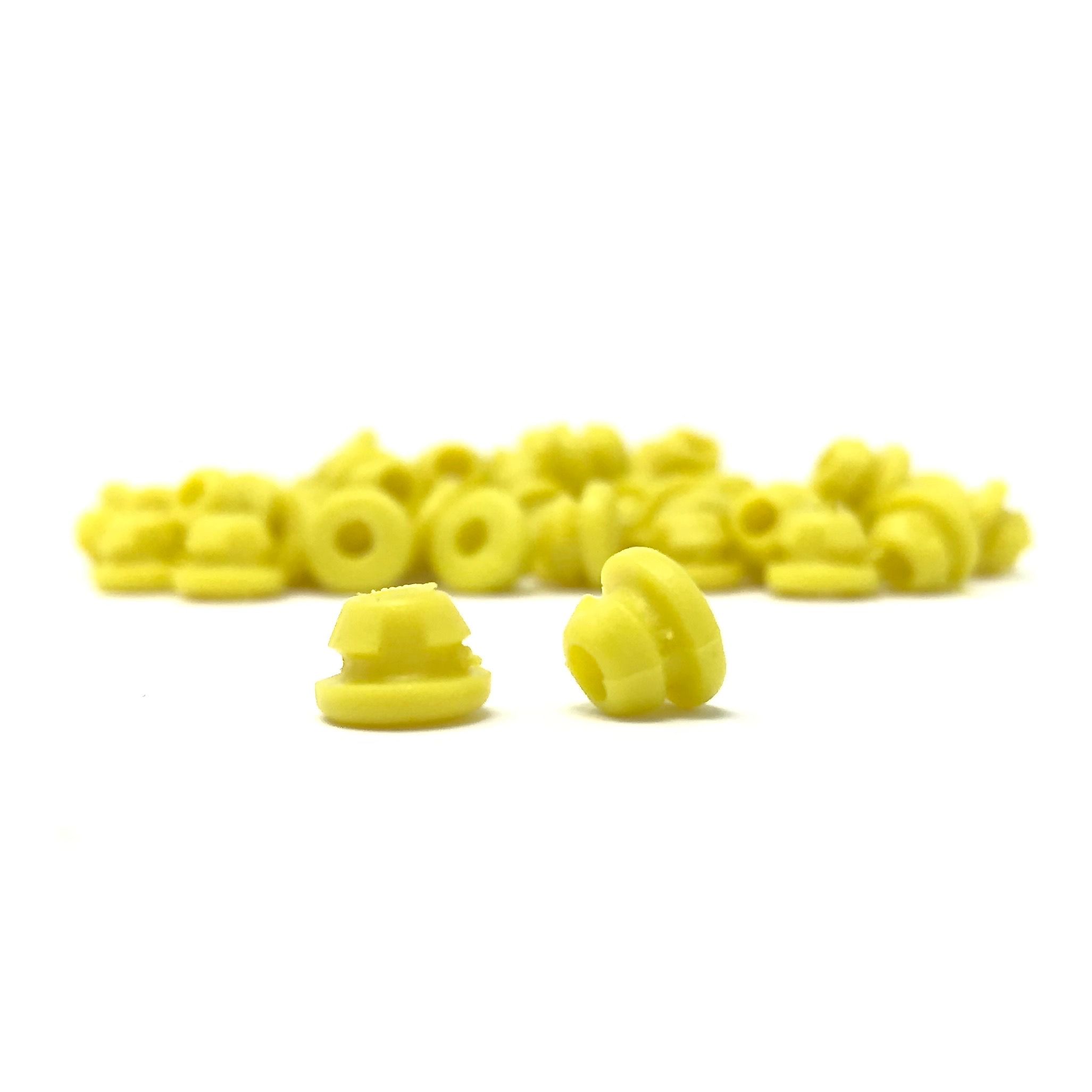 Baffle Rubber Nipple - Yellow