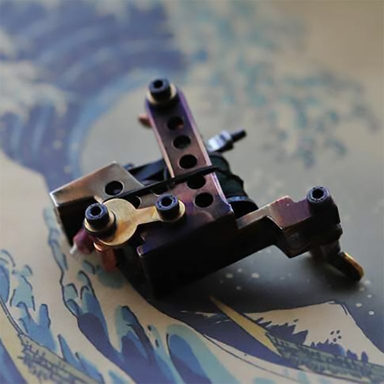 Kylin Handmade Brass Tattoo Machine - Black Ghost