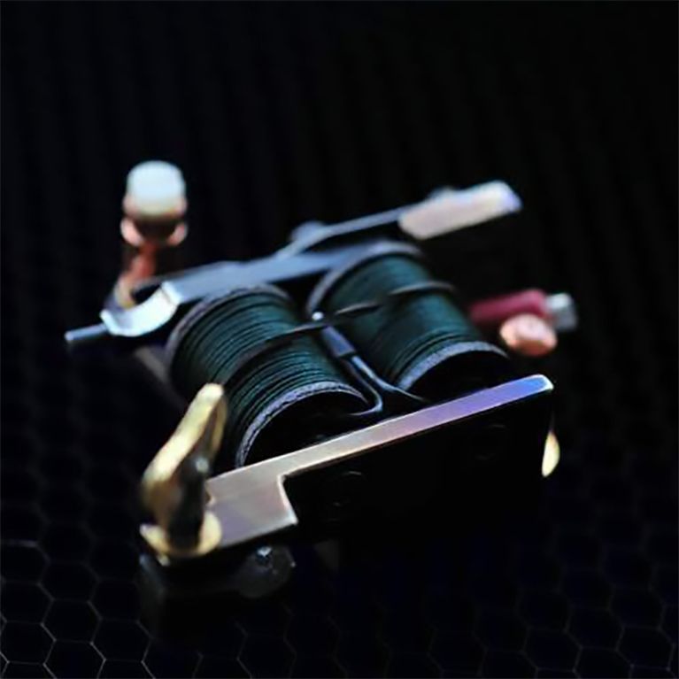 Kylin Handmade Brass Tattoo Machine - Black Ghost