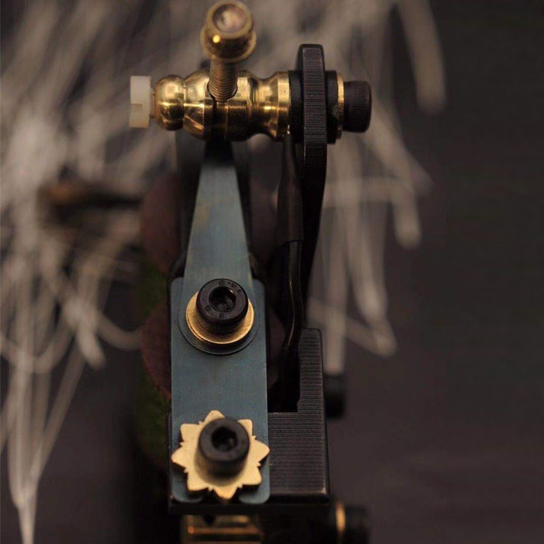 Kylin Handmade Brass Tattoo Machine - Black Ghost