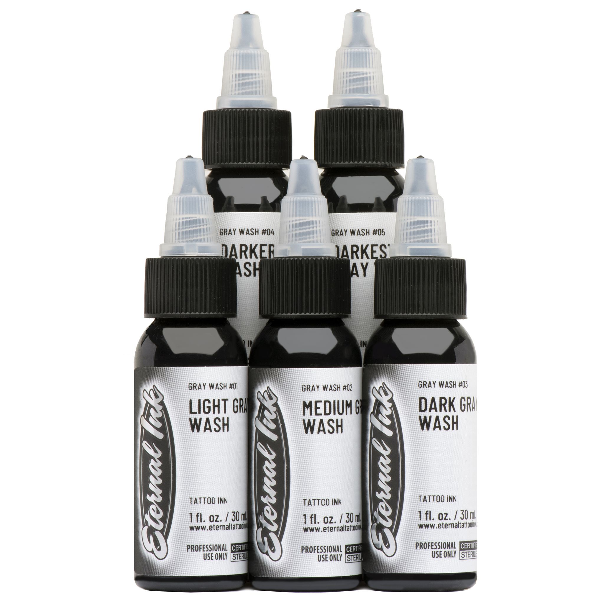 5 Color Gray Wash Set - Eternal Ink