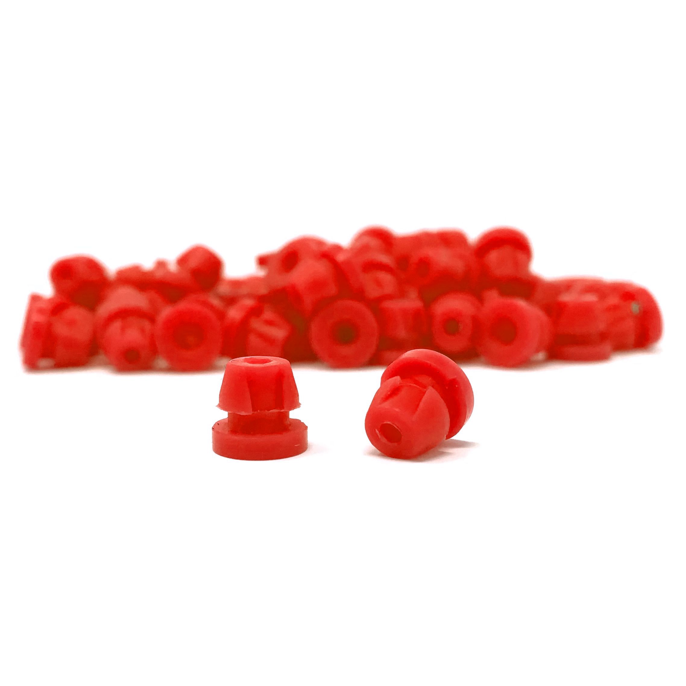 High Class Silicone Nipples With Baffle - Red