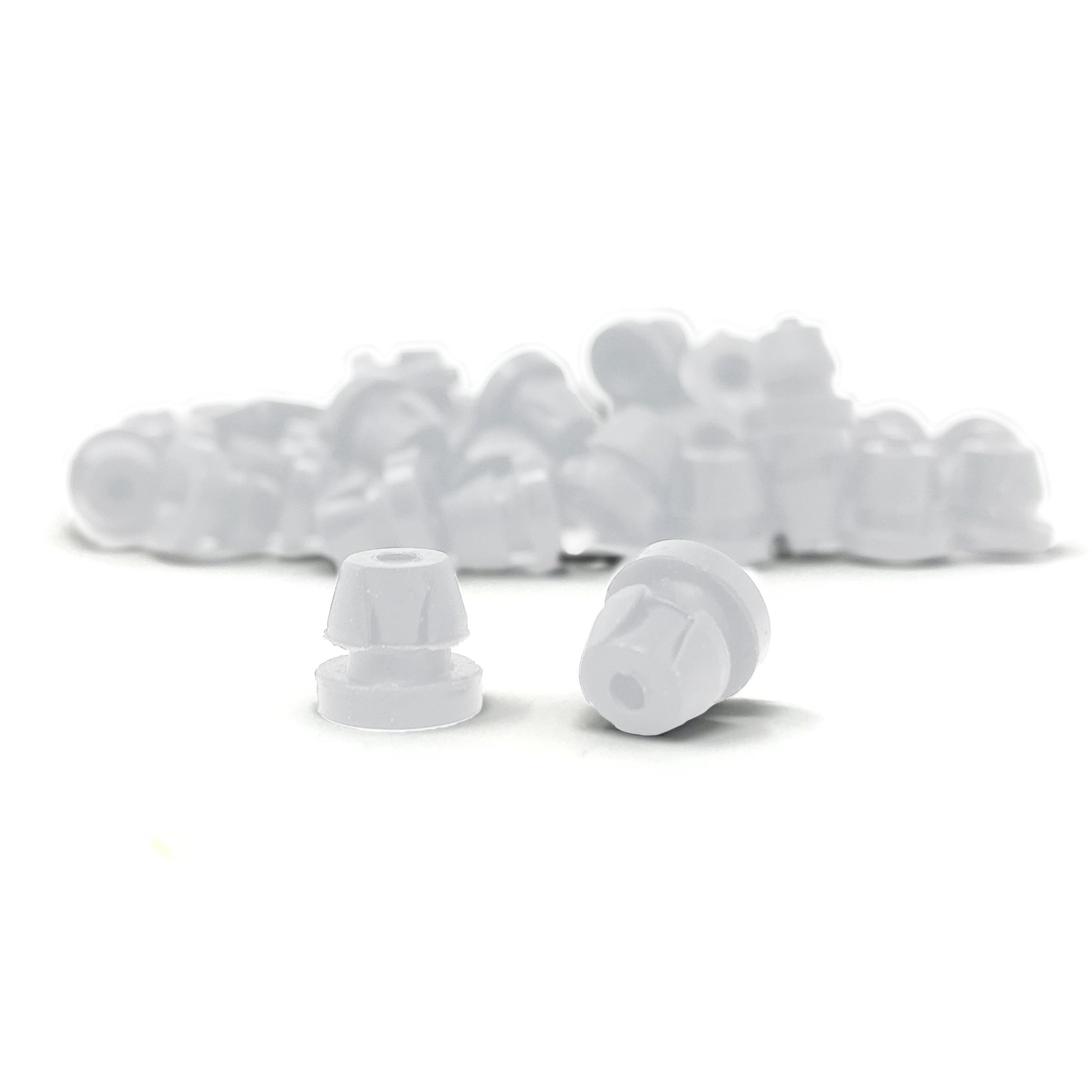 High Class Silicone Nipple With Baffle - White