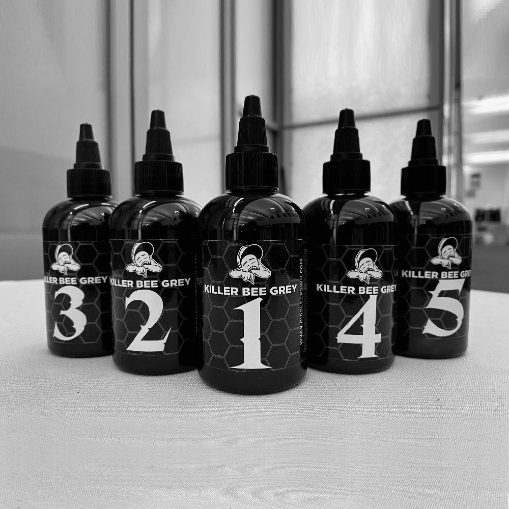 4oz Killer Bee Grey Wash Set - Big Sleeps Ink
