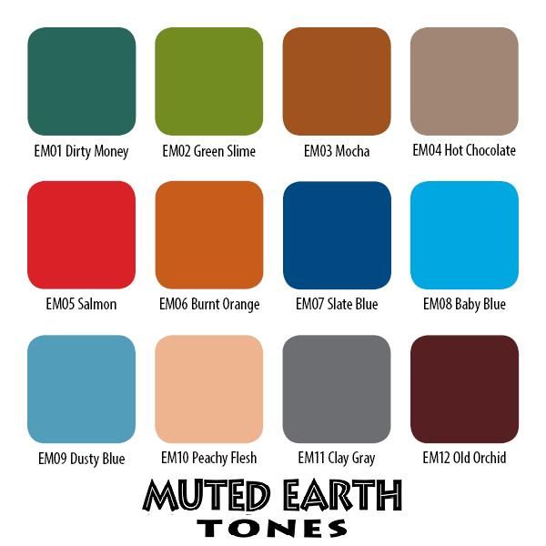 Muted Earth Tones Set - Eternal Ink