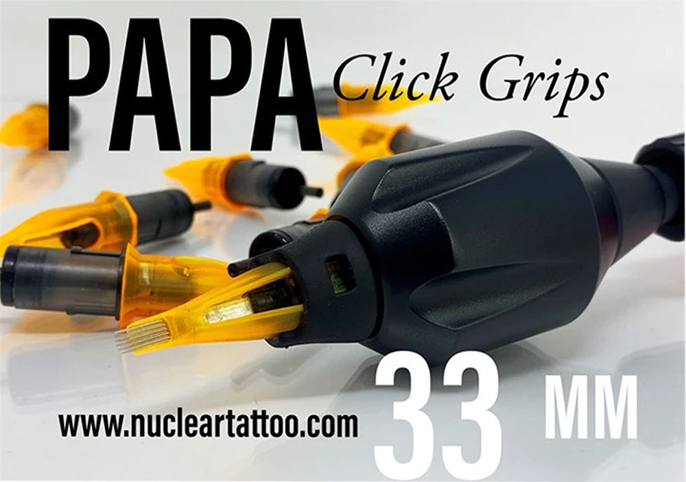Papa Adjustable Click Grip V3 - 1.25" Black