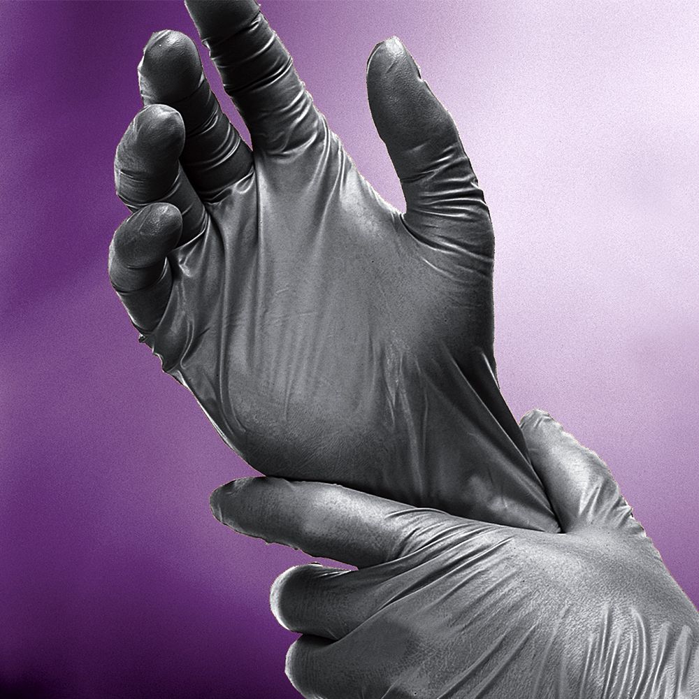 Adenna's Shadow Black Nitrile Powder Free Exam Gloves