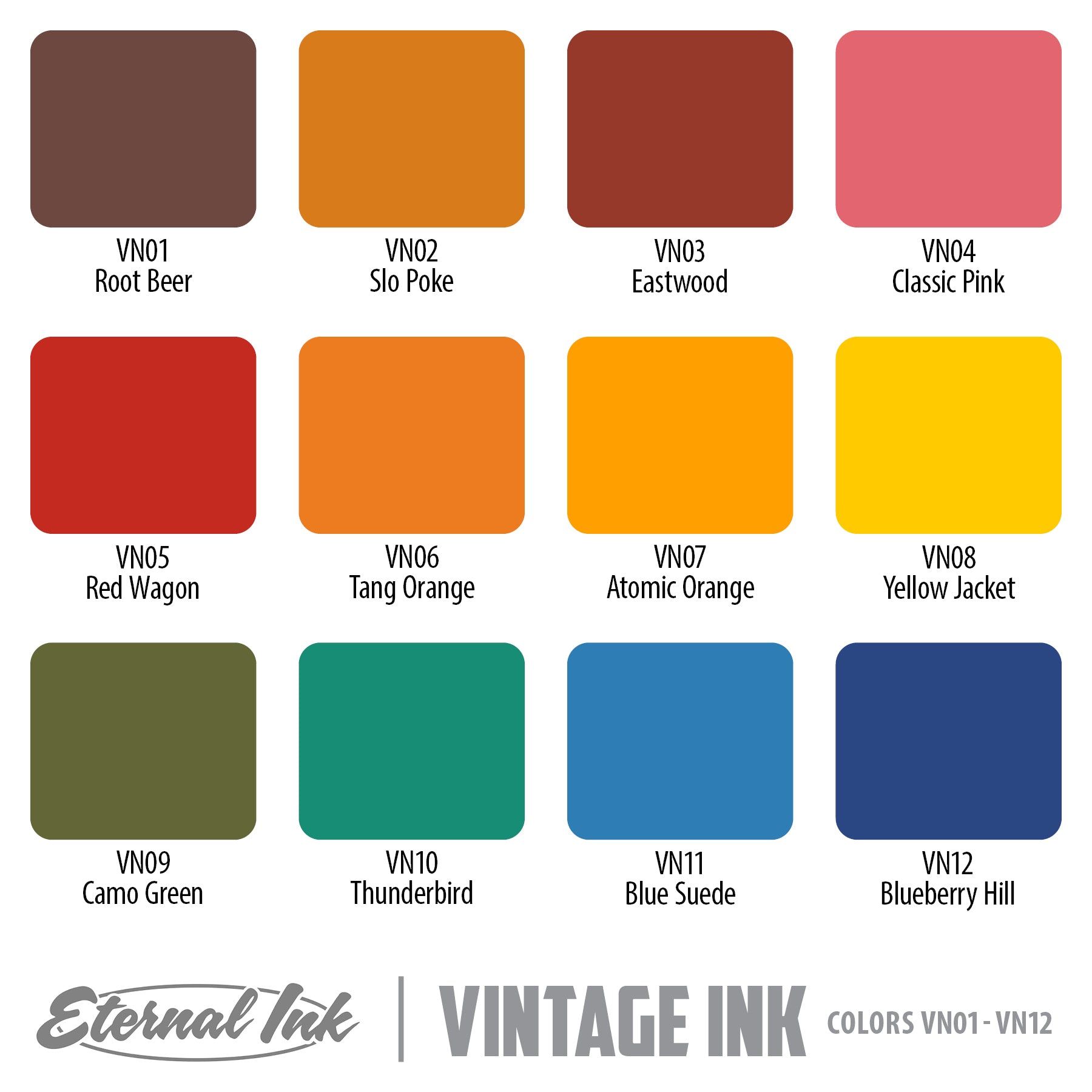 1oz Atomic Orange (Vintage Ink) - Eternal Ink
