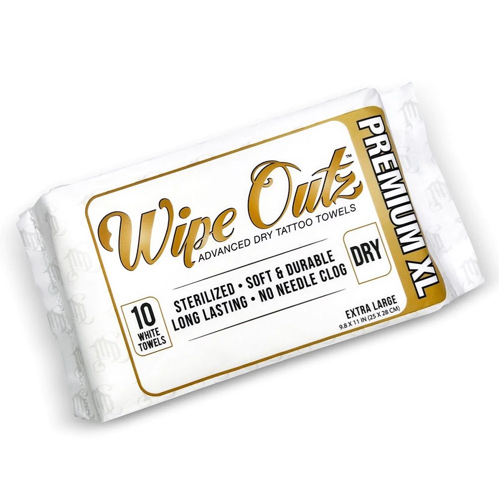 Wipe Outz Dry Sterilized Tattoo Wipes X-Large